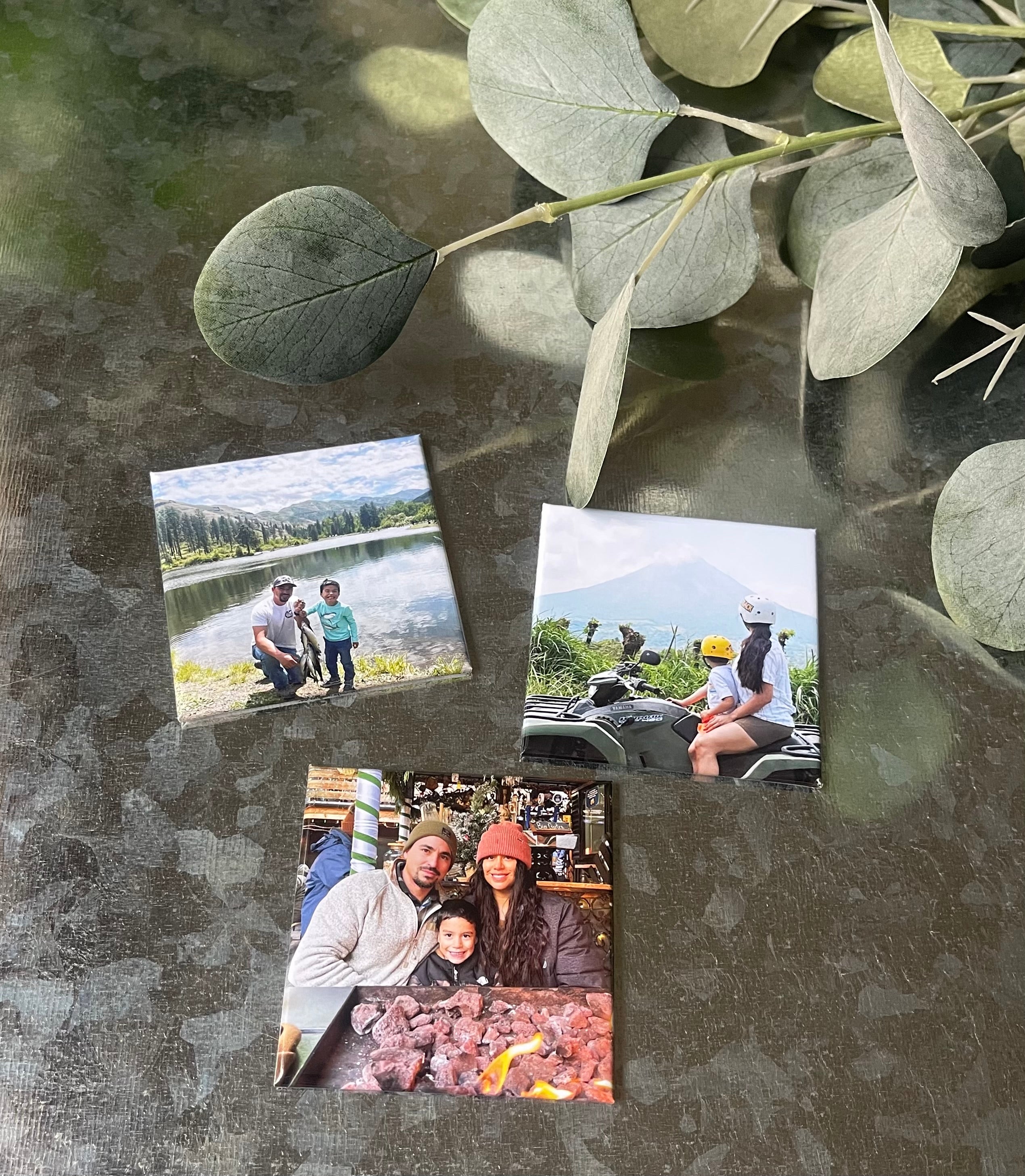 Set of 3 - Square Photo Magnets – 2.5 x 2.5”